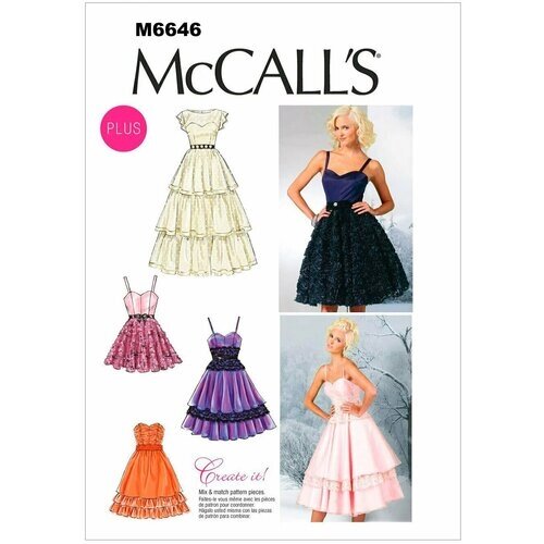 Выкройка McCall's №6646 Платье от компании М.Видео - фото 1
