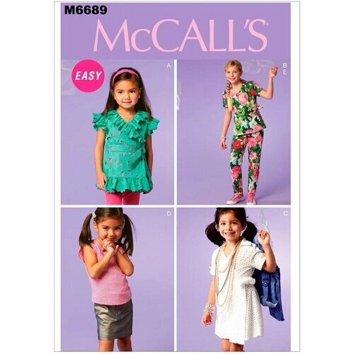 Выкройка McCall's №6689 Топ, платье, юбка, брюки от компании М.Видео - фото 1