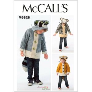 Выкройка McCall's №6828 Куртка с аппликациями животных