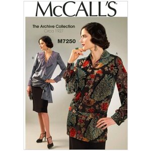 Выкройка McCall's №7250 Стиль 1927: блуза