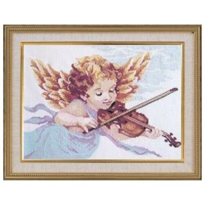 Вышивка Ангел со скрипкой 32x42 см.