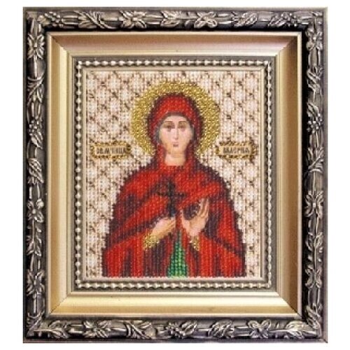 Вышивка бисером икона Святой мученицы Валерии 9x11 см от компании М.Видео - фото 1