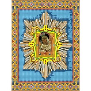Вышивка бисером иконы Богородица Почаевская 19*24 см