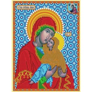 Вышивка бисером иконы Святая Анна Православная 19*24 см