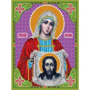 Вышивка бисером иконы Святая Вероника 19*24 см