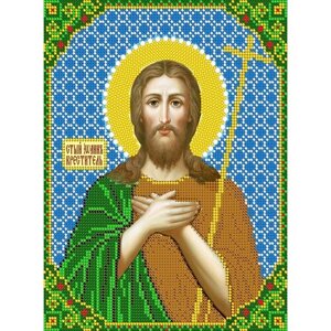 Вышивка бисером иконы Святой Иоанн Креститель 19*24 см
