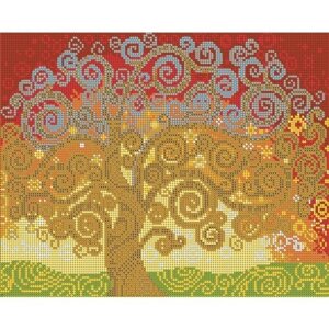 Вышивка бисером картины Дерево счастья 24*30см
