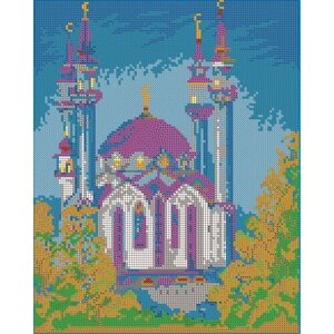 Вышивка бисером картины Мечеть 24*30см