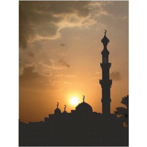 Вышивка бисером картины Мечеть 25*33см