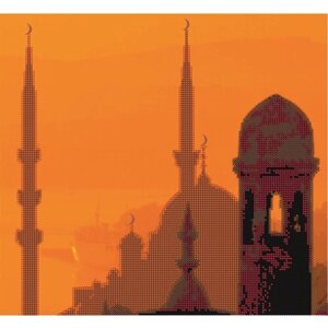 Вышивка бисером картины Мечеть 32*29,5см