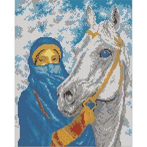 Вышивка бисером картины Мусульманка 24*30см