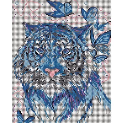 Вышивка бисером картины Нежный тигр 24*30см от компании М.Видео - фото 1