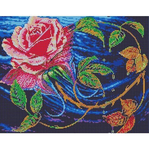 Вышивка бисером наборы картина Роза 30*38 см от компании М.Видео - фото 1