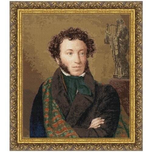 Вышивка крестом МК-045 Портрет поэта А. С. Пушкина 1827 г. от компании М.Видео - фото 1