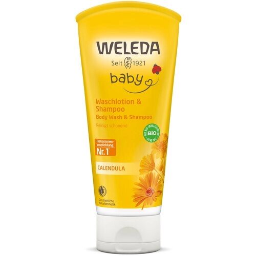 Weleda Baby Шампунь-гель детский для волос и тела, с календулой, 200 мл от компании М.Видео - фото 1