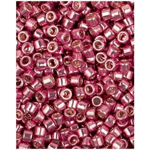 Японский бисер Toho Treasures, цилиндрический, размер 11/0, цвет: Гальванизированный лилово-розовый (553), 5 грамм