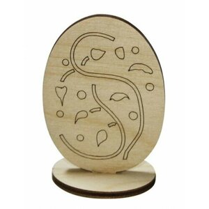 Яйцо пасхальное на подставке для росписи писанка 4,8*7см (3шт)