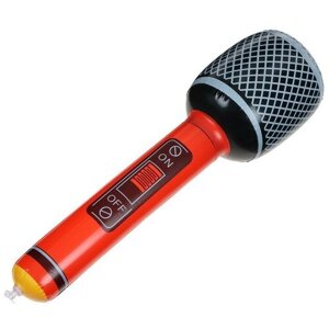 ZABIAKA Игрушка надувная "Микрофон" 40 см, цвета микс