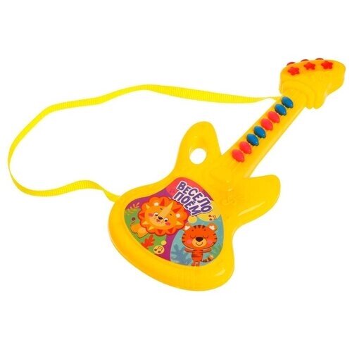 ZABIAKA Музыкальная гитара "Веселые зверята", звук, жёлтый SL-05203 5600790 от компании М.Видео - фото 1