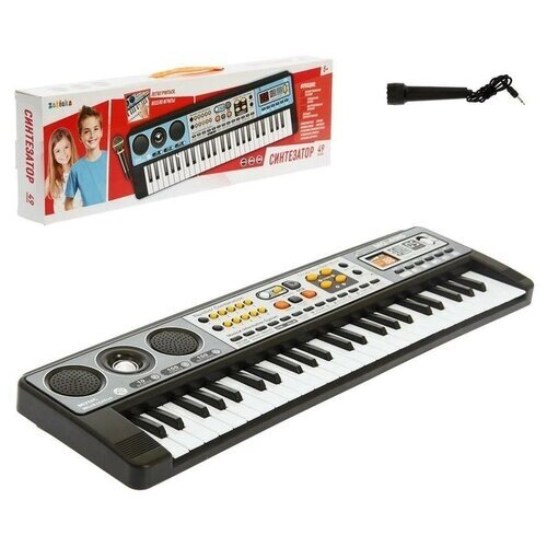 ZABIAKA Синтезатор «Музыкальный взрыв», 49 клавиш, работает от сети и от батареек от компании М.Видео - фото 1