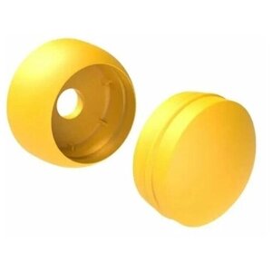 Заглушки (колпачки) составные пластиковые на болты (8-10мм), 25 шт, жёлтые