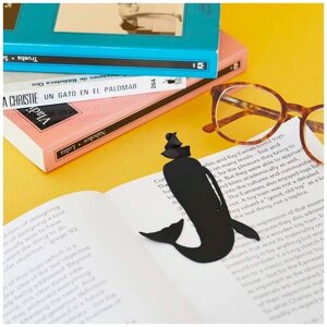 Закладка для книг Moby Dick черная