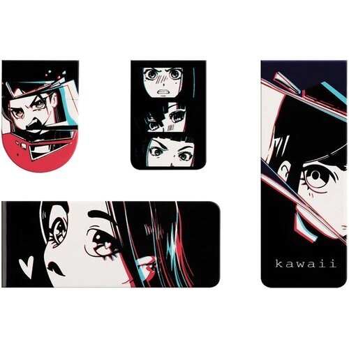 Закладки магнитные для книг, 4шт, MESHU "Kawaii" от компании М.Видео - фото 1
