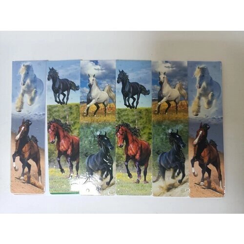 Закладки магнитные "Лошадки" (12шт) от компании М.Видео - фото 1