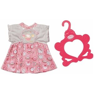 Zapf Creation Платье для куклы Baby Annabell 700839 белый/розовый