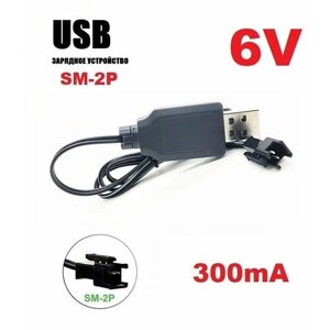 Зарядное устройство USB 6V аккумуляторов 6 Вольт разъем SM-2P СМ-2Р YP зарядка на машинку-перевертыш Match Two Sided Car, ZHENGGUANG, Twisted