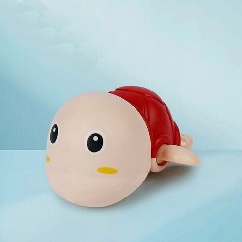 Заводная игрушка для ванной для малышей девочек мальчиков водная черепашка для купания развивающая от компании М.Видео - фото 1