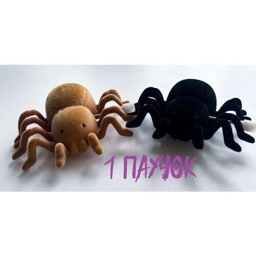 Заводной паук / интерактивный паучок / механическая игрушка от компании М.Видео - фото 1