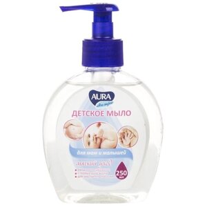 Жидкое мыло AURA ULTRA comfort детское мягкий уход 250мл 6423-кк