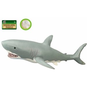 Животное - игрушка Белая акула в пакете, 59х29х18 см