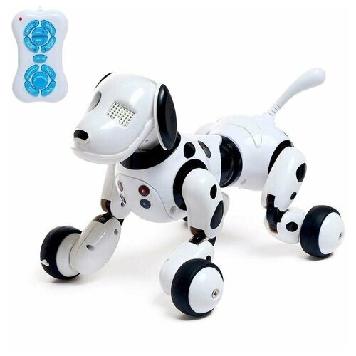 ZHORYA Робот собака «Пультовод» ZHORYA, программируемый, на пульте управления, интерактивный: свет, звук, танцующий, музыкальный, на аккумуляторе, на русском языке от компании М.Видео - фото 1