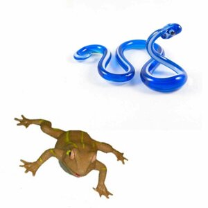 Змея и лягушка резиновая 2 шт паук антистресс лягушка фигурка