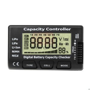 1-7S Digital Батарея Тестер емкости Контроллер напряжения Питание Дисплей Жидкокристаллический тест для RC Авто LiPo / L