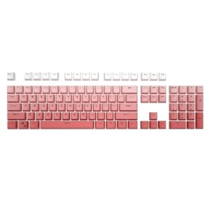 104 клавиши Blusher Цвет Keycaps Set OEM Профиль PBT Gradient Dive Dyeing Key Caps Набор для 61/87/104 Клавиатура