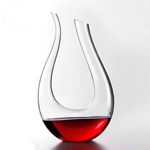 1200 мл Роскошное хрустальное стекло U-образный рожок Виноградарь виноградины Вино Пивора Red Wine Carafe Aerator