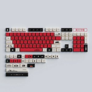 134 Keys UK Household Division PBT Keycap Set MDA Profile Sublimation Keycaps для Механический клавиатур