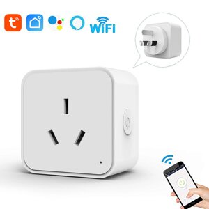 16A Tuya Smart WiFi/Zigbe Разъем Интеллектуальная розетка AU Plug APP Дистанционное Управление Функция синхронизации Эне