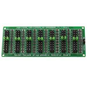 1R-9999999R Программируемый модуль платы сопротивления 1/2 Вт 1% Точность 1R Seven Decade Resistor Board