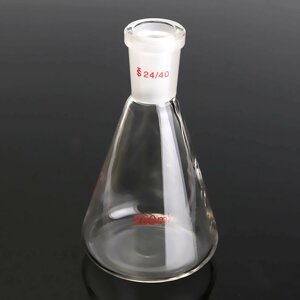 250 мл 24/40 стеклянная колба Эрленмейера химия коническая бутылка лабораторная посуда