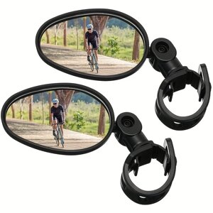 2 Шт. велосипедные зеркала, регулируемое на 360 градусов, вращающееся зеркало на руль, широкоугольное велосипедное зерк