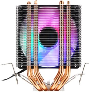3Pin Four Heat Pipes Colorful Радиатор охлаждения радиатора с подсветкой и радиатором охлаждения для Intel драм