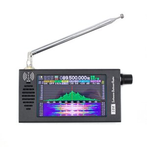 4,3-дюймовый программно-определяемый Радио SDR Радио Приемник Цифровая демодуляция 100K–149 МГц, короткие волны FM MW SS