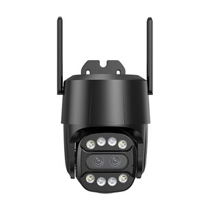 4G WiFi 2MP+2MP Dual Объектив Безопасность PTZ камера 2,8–8 мм 10-кратный зум На открытом воздухе AI Отслеживание челове