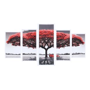 5 шт. Красное дерево холст картины настенные декоративные принты художественные картины без рамы настенные украшения для