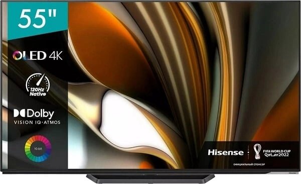 55 Телевизор Hisense 55A85H, OLED, 4K Ultra HD, черный от компании Admi - фото 1