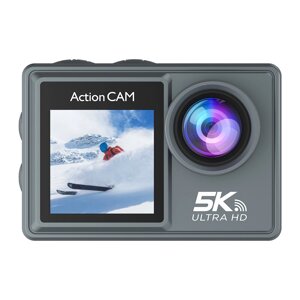 5K Водонепроницаемы Спорт камера Wifi Дистанционное Управление камера 2.0 дюймов + 1.3 дюймов Двухцветный экран для верх